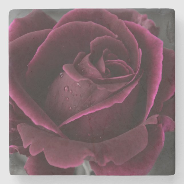 Dessous-de-verre En Pierre Rose (Devant)