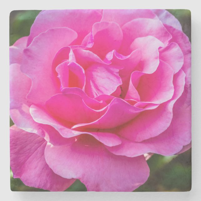 Dessous-de-verre En Pierre Rose délicate. (Devant)