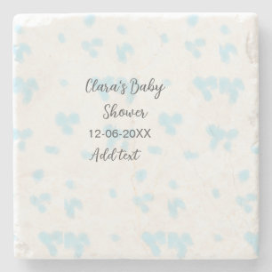Dessous-de-verre En Pierre Rose mignon baby shower aquarelle moderne dat