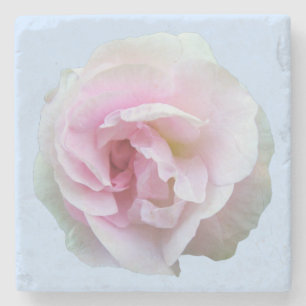 Dessous-de-verre En Pierre Rose rose clair sur bleu clair