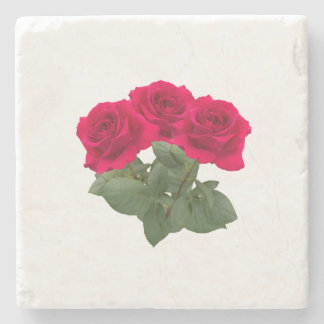 Dessous-de-verre En Pierre Roses rouges