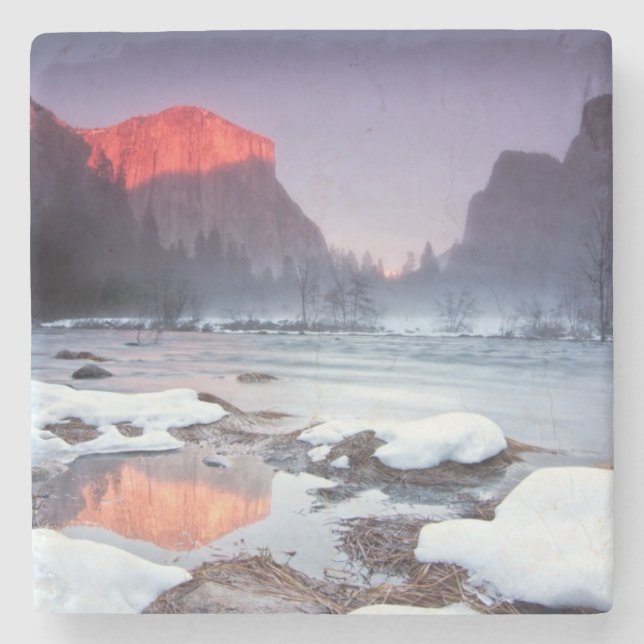 Dessous-de-verre En Pierre Rouge d'Omega (Devant)