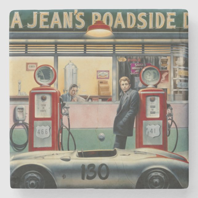 Dessous-de-verre En Pierre Route de destin (Devant)