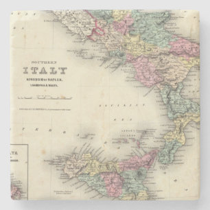 Dessous-de-verre En Pierre Royaume du sud de l'Italie de Naples