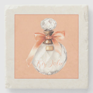 Dessous-de-verre En Pierre Ruban de flacon de parfum Très Jolie (très joli)