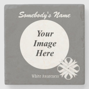 Dessous-de-verre En Pierre Ruban de trèfle blanc par Kenneth Yoncich