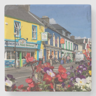 Dessous-de-verre En Pierre Rue de brin, Dingle Irlande, dessous de verre