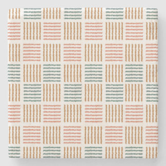 Dessous-de-verre En Pierre Rythme Rustique Plaid - Boho Moderne