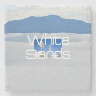 Dessous-de-verre En Pierre Sables de blanc d'ABH