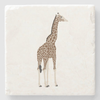 Dessous-de-verre En Pierre Safari sud-africain Girafe Illustration Faune