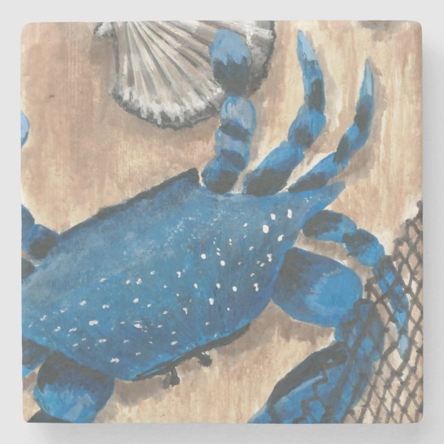 Dessous-de-verre En Pierre Saint-Jacques, crabe et filet (Devant)