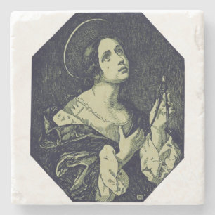 Dessous-de-verre En Pierre Sainte Apollonie vierge et martyre