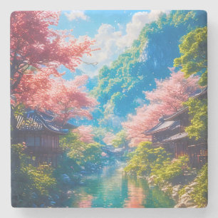 Dessous-de-verre En Pierre Sakura Utsuru Seiryū 