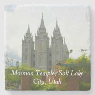 Dessous-de-verre En Pierre Salt Lake City Mormon Temple Dessous de verre en p