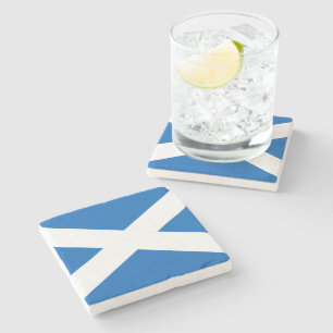 Dessous-de-verre En Pierre Saltire ~ Drapeau de l'Ecosse
