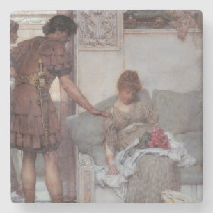 Dessous-de-verre En Pierre Salutation silencieuse (par Lawrence Alma-Tadema)