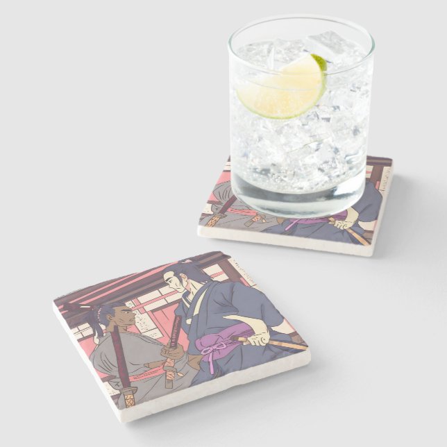 Dessous-de-verre En Pierre samouraï (Côté)