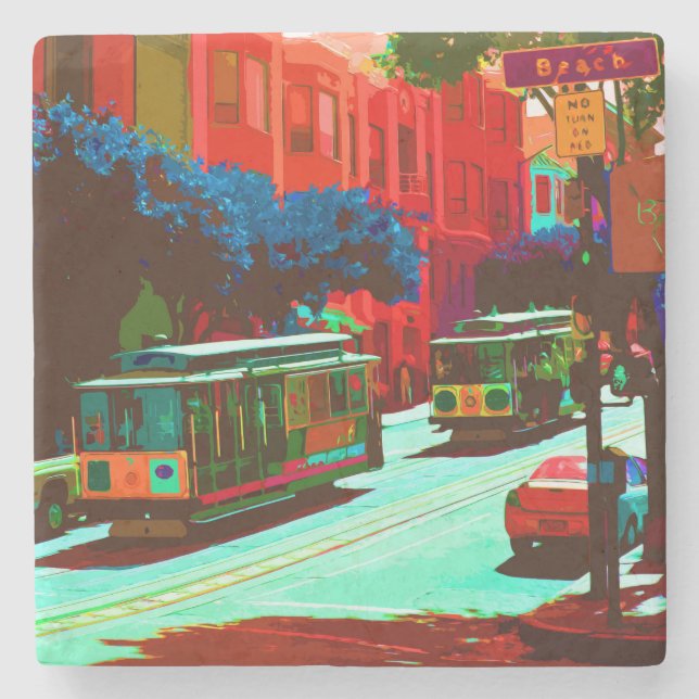 Dessous-de-verre En Pierre San Francisco 005 (Devant)