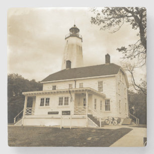 Dessous-de-verre En Pierre Sandy Hook Lighthouse