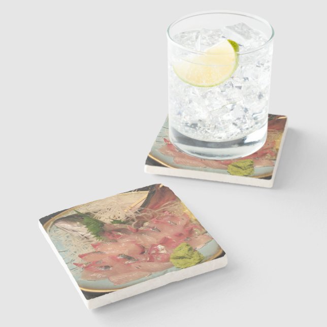 Dessous-de-verre En Pierre Sashimi 刺 身 (Côté)