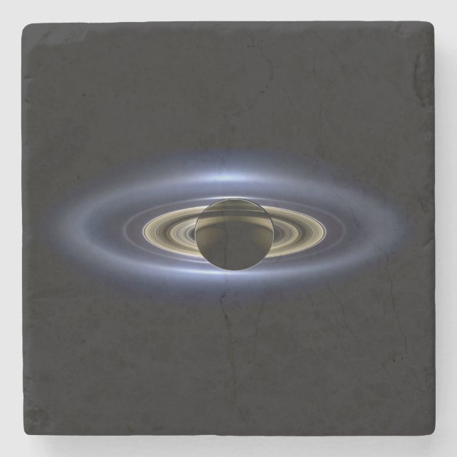 Dessous-de-verre En Pierre Saturne Éclipse le Soleil de Cassini Orbiter (Devant)