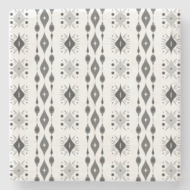 Dessous-de-verre En Pierre Scandi Motif | (Devant)