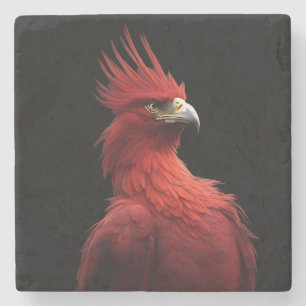 Dessous-de-verre En Pierre Scarlet Phoenix Est Fière