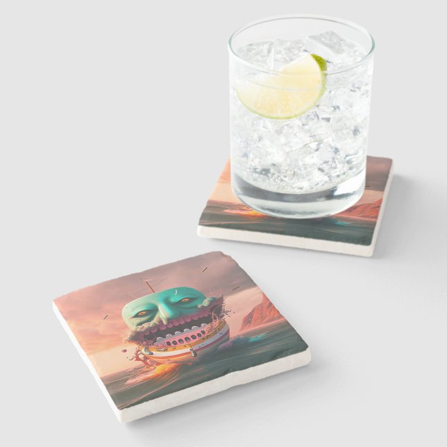 Dessous-de-verre En Pierre Scary (Côté)