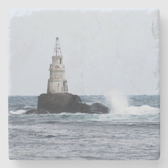 Dessous-de-verre En Pierre Seascap with lighthouse (Devant)