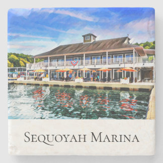 Dessous-de-verre En Pierre Sequoyah Marina Stone Coaster