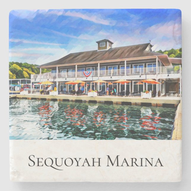 Dessous-de-verre En Pierre Sequoyah Marina Stone Coaster (Devant)