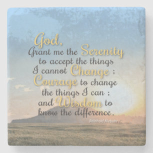 Dessous-de-verre En Pierre Sérénité, Courage et Sagesse