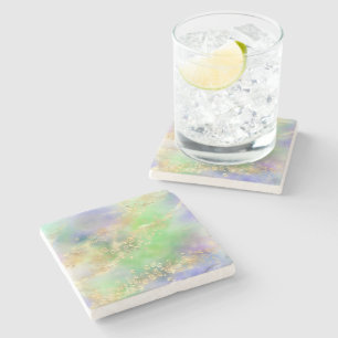 Dessous-de-verre En Pierre Série de design peinture léopard 4 