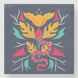 Dessous-de-verre En Pierre Serpent dans la forêt