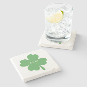 Dessous-de-verre En Pierre Shamrock Irish Painting Party Illustration Pierre