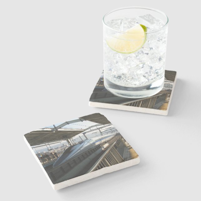 Dessous-de-verre En Pierre Shinkansen série 500 新 幹 train 線 (Côté)