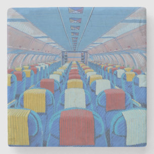 Dessous-de-verre En Pierre Sièges d'avion (par Gregorio Undurraga)