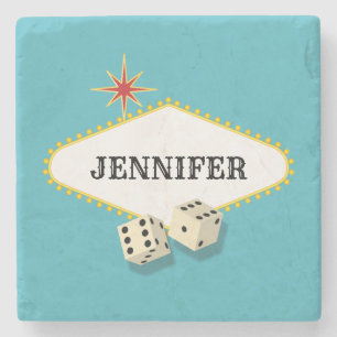 Dessous-de-verre En Pierre Signe de chapiteau de Las Vegas