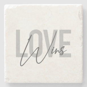 Dessous-de-verre En Pierre Simple, cool, urbain, tendance, moderne L'amour ga