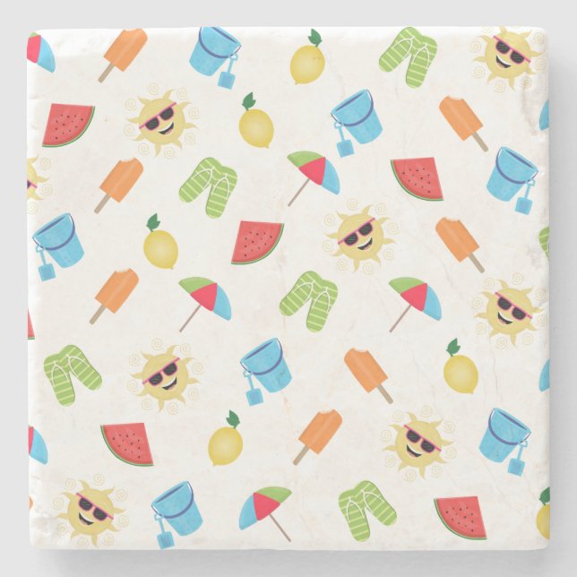 Dessous-de-verre En Pierre Simplement été (Devant)