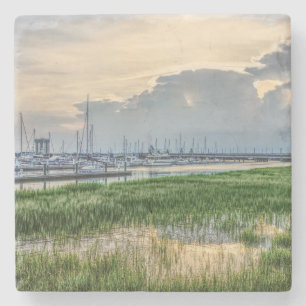 Dessous-de-verre En Pierre Soirée À Charleston Harbour