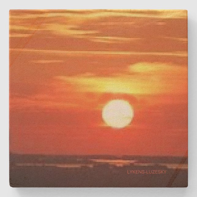Dessous-de-verre En Pierre Soleil (Devant)