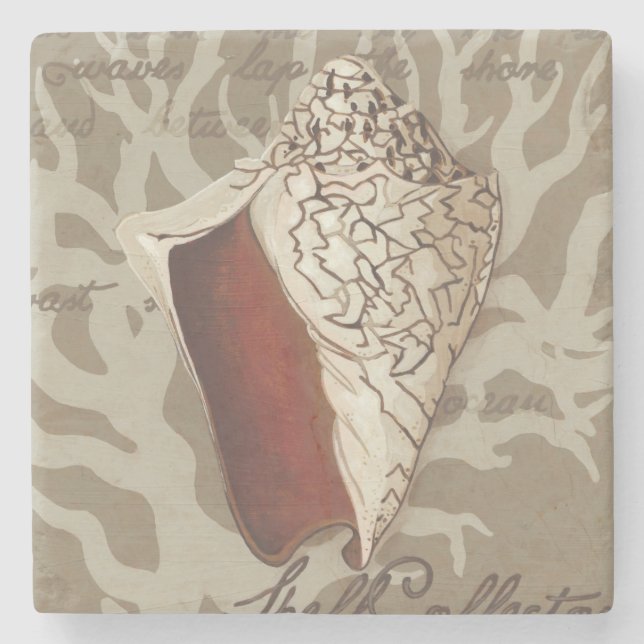 Dessous-de-verre En Pierre Sonnet maritime IV (Devant)