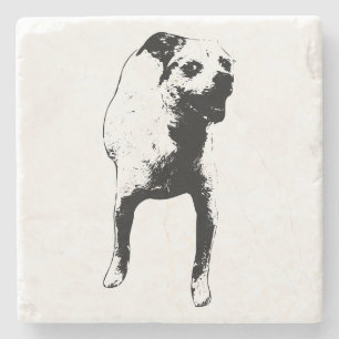 Dessous-de-verre En Pierre Sourires De Table, Style Pup