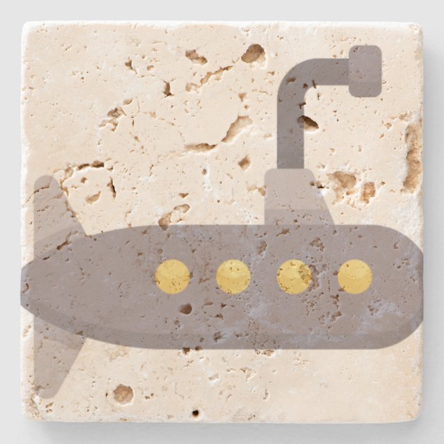 Dessous-de-verre En Pierre sous-marin (Devant)