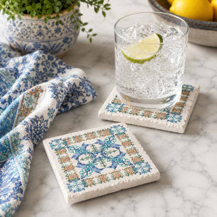 Dessous-de-verre En Pierre Sous-verres en pierre naturelle Amalfi Tile Design