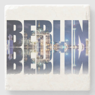 Dessous-de-verre En Pierre souvenir texte de Berlin