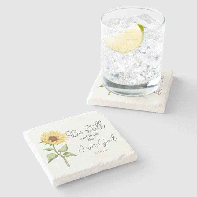 Dessous-de-verre En Pierre Soyez toujours et sachez que je suis Dieu tourneso (Côté)