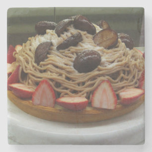 Dessous-de-verre En Pierre Spaghetti japonais et gâteau aux fraises