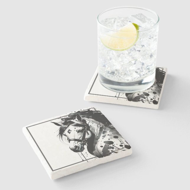 Dessous-de-verre En Pierre Spirit Pony 10 (Côté)